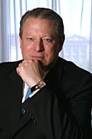 Al Gore photographed in his suite at the Four Seas