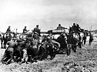 German troops in retreat from Stalingrad July 1943