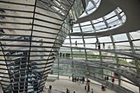 Germany, Berlin, Mitte, Reichstag building with gl