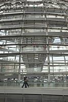 Germany, Berlin, Mitte, Reichstag building with gl