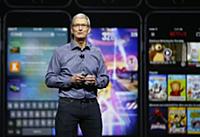 Apple CEO Tim Cook introduces the company's newest