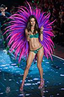 Alessandra Ambrosio on the runway during the 2015 