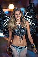 Kate Grigorieva on the runway during the 2015 New 