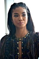 Chanel Iman attend the press conference to announc