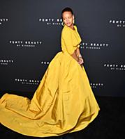 Musician Rihanna appears at the launch of her beau