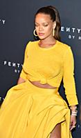 Musician Rihanna appears at the launch of her beau