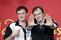Quentin Tarantino with his wax figure
Quentin Tara